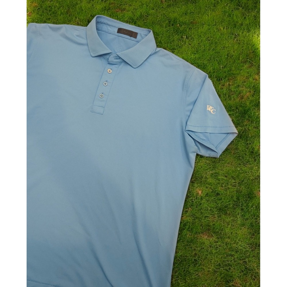G Fore Polo‎ Shirt Mens Blue Golf Performance Golfing Stretch Breathable - L
